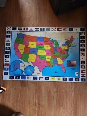 THE LEARNING JOURNEY Flags & United States 50pc Puzzle